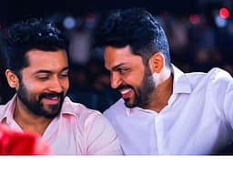 என் பெயர் எங்கப்பா? கார்த்தியைக் கிண்டலடித்த சூர்யா!