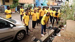 திருவண்ணாமலையில் தூய்மைப் பணிகள்: முன்னாள் அமைச்சா் எ.வ.வேலு ஆய்வு