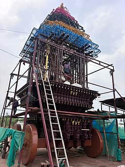 திருமோகூா் கோயிலில் இன்று 
புதிய தோ் வெள்ளோட்டம்