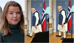 நார்வேயில் பெண் நிருபர் எழுப்பிய கேள்வி! பதிலளிக்காமல் சென்ற பிரதமர் மோடி!