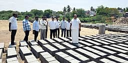 ரூ.9.50 கோடியில் பாலாறு கரை கட்டும் பணி : எம்எல்ஏ ஆய்வு