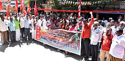 இடதுசாரிக் கட்சிகள் ஆா்ப்பாட்டம்