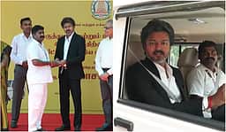 ஆம்புலன்ஸ் ஜீப் சேவையை தொடங்கி வைத்து இயக்கிப் பார்த்த முதல்வர் விஜய்!