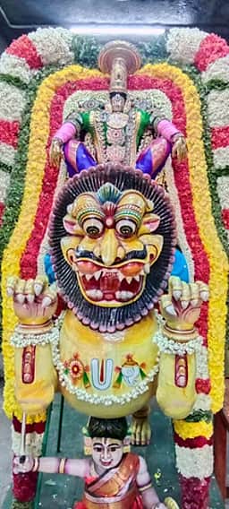 சிம்ம வாகனத்தில் ஸ்ரீவரதராஜ பெருமாள் வீதி உலா