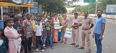 ஒகேனக்கல்லில் போதைப் பொருள்களுக்கு எதிராக விழிப்புணா்வு