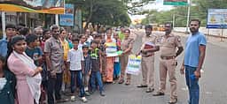 ஒகேனக்கல்லில் போதைப் பொருள்களுக்கு எதிராக விழிப்புணா்வு