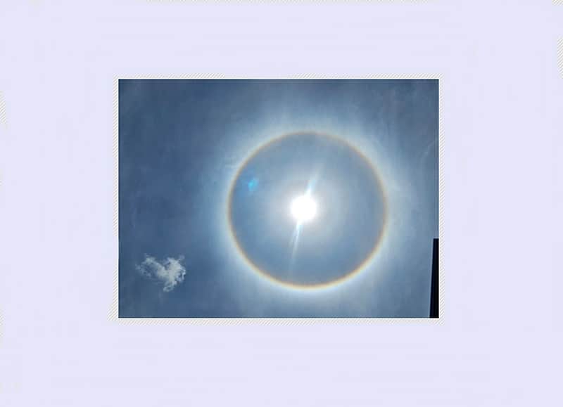The Halo observed around the Sun in the Alangulam areas