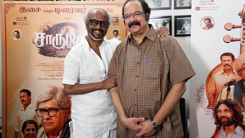 Actor Rajini with Director Suresh Krishna.
