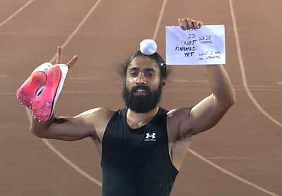 இந்தியாவின் மின்னல் வேக மனிதர்! தேசிய சாதனையை முறியடித்த குரிந்தர்வீர் சிங்!