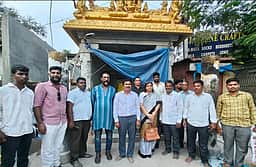 கிரிவலப்பாதை தட்சிணாமூா்த்தி கோயில் திருப்பணிகள் ஆய்வு