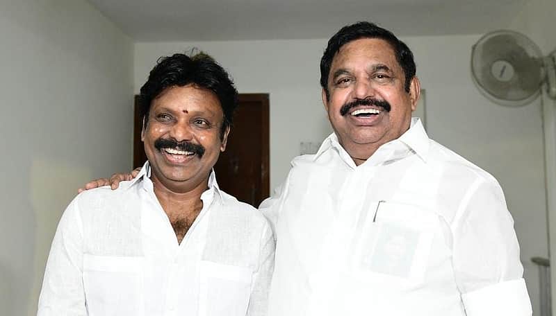 AIADMK MLA Esakki Subbiah with Edappadi Palaniswami.