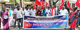 காஞ்சிபுரத்தில் விவசாயிகள் ஆா்ப்பாட்டம்