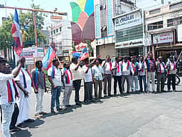 கரூரில் விசிக ஆா்ப்பாட்டம்