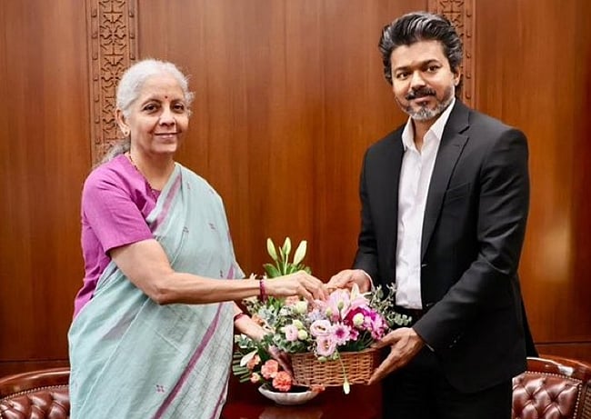 நிர்மலா சீதாராமனுடன் முதல்வர் விஜய் சந்திப்பு!