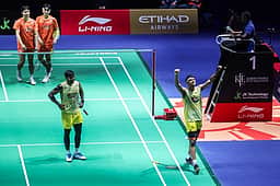 உலக சாம்பினை வீழ்த்தி சாத்விக் -சிராக் அசத்தல்: இறுதிக்கு தகுதி!