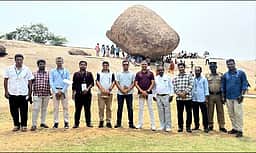 பாதுகாப்புக்கான நாடாளுமன்ற நிலைக்குழு உறுப்பினா்கள் மாமல்லபுரம் வருகை