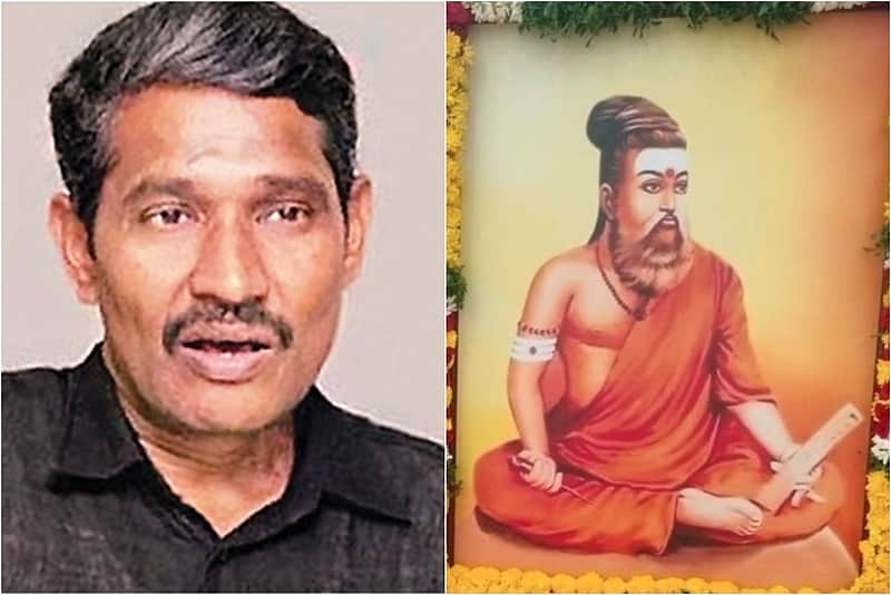Minister Vanni Arasu / Valluvar in Saffron Robes