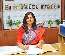 ராணிப்பேட்டை மாவட்ட ஆட்சியா் பொறுப்பேற்பு!