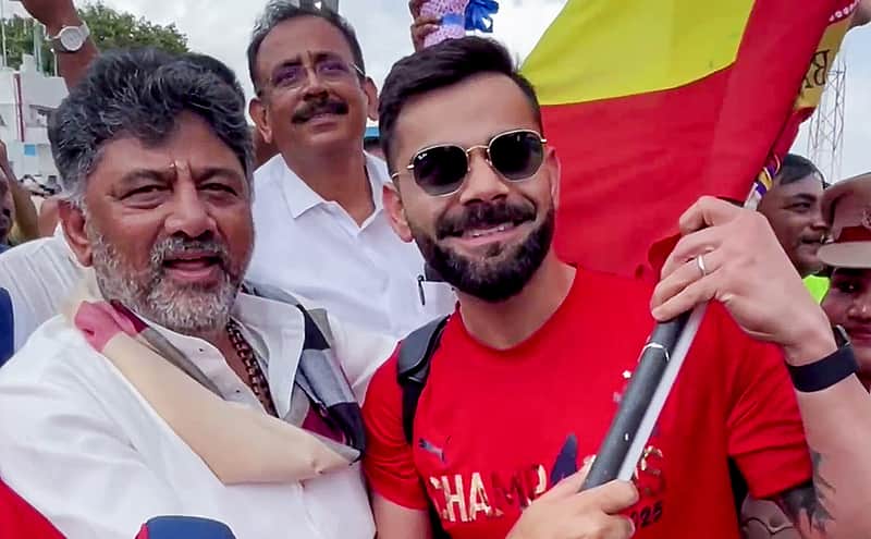 DK Shivakumar Virat Kohli