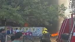 கோயம்பேடு ஆம்னி பேருந்து நிலையம் அருகே தீ விபத்து!