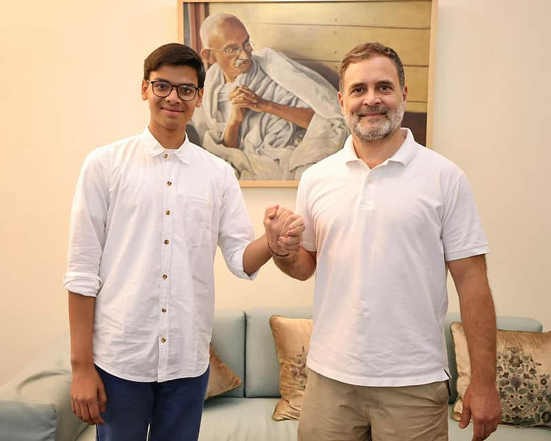 Student shardak Siddhanth - Rahul Gandhi MP