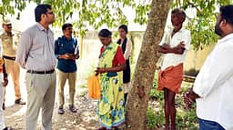 பாப்பாரப்பட்டி, பெரும்பாலை பகுதிகளில் ஆட்சியா் ஆய்வு