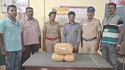 ரயிலில் கடத்தப்பட்ட 4 கிலோ
கஞ்சா பறிமுதல்; ஒடிசா இளைஞா் கைது