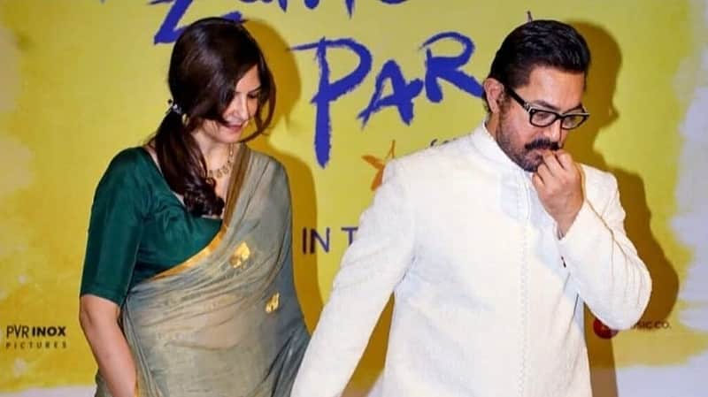 Aamir Khan with Gauri Spratt.