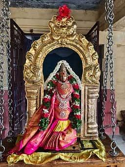 மாரியூா் பூவேந்தியநாதா் கோயிலில்
அம்மனுக்கு ஊஞ்சல் உத்ஸவம்