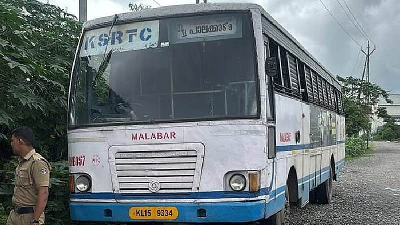 Man steals parked KSRTC bus, damages properties in Palakkad