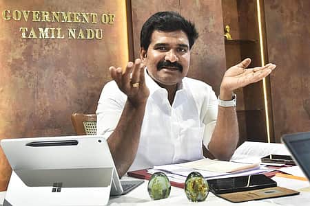 Tamil Nadu Electricity and Law Minister R Nirmal Kumar