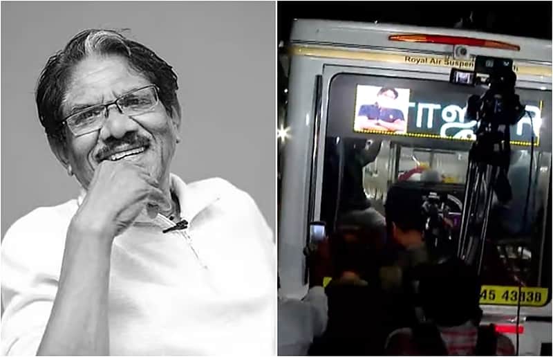 Bharathiraja's mortal remains being taken to his hometown