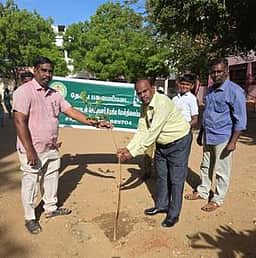சாத்தான்குளம் பள்ளியில் மரக்கன்று நடும் விழா