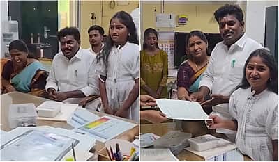 அரசுப் பள்ளியில் மகளை சேர்த்த மானாமதுரை தவெக எம்எல்ஏவுக்கு குவியும் வாழ்த்து!