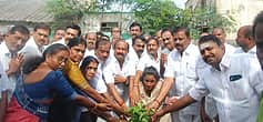 பெருந்துறை சட்டப்பேரவைத் தொகுதி அதிமுக அலுவலக கட்டட பூமிபூஜை