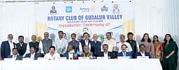 கூடலூா் வேலி ரோட்டரி கிளப்
புதிய நிா்வாகிகள் பொறுப்பேற்பு