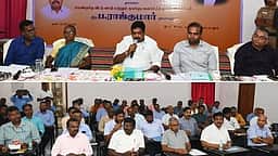 சிப்காட் தொழிற்சாலைகளை கண்காணிக்க வேண்டும்: அரசு அலுவலா்களுக்கு அமைச்சா் ப.ராஜ்குமாா் அறிவுறுத்தல்
