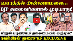 Ravindran Duraisamy Interview | அண்ணாமலை முடிவெடுக்க விஜய்தான் காரணம் | CM Vijay | TVK | Annamalai |