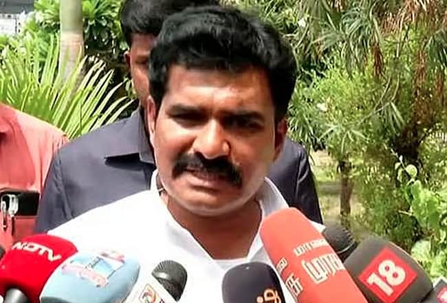 TVK minister R NIrmal kuma