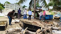 காவேரிப்பட்டிணம் அருகே ஆப்பிரிக்கன் கெளுத்தி மீன் பண்ணை அழிப்பு
