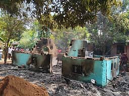 தீ விபத்து: கூரை வீடு எரிந்து சேதம்