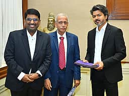 முதல்வர் விஜய்யுடன் சிட்டி யூனியன் வங்கி உயர் அலுவலர்கள் சந்திப்பு!