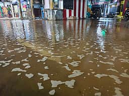 பேட்டையில் குழாய் உடைந்து சாலையில் பெருக்கெடுத்த குடிநீா்