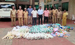 செய்யாறில் 170 கிலோ நெகிழிப் பொருள்கள் பறிமுதல்