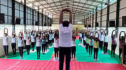 சூசைபுரம் புனித அல்போன்சா கல்லூரியில் உலக யோகா தின பயிலரங்கம்