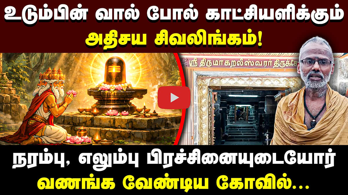 எலும்பு முறிவு, நரம்பு நோய்கள் தீர்க்கும் திருமாகறலீஸ்வரர் திருக்கோயில்!