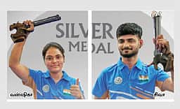உலக ஜூனியா் துப்பாக்கி சுடுதல்: வன்ஷிகா, சிவா இணைக்கு வெள்ளி