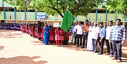 பள்ளியில் போதை ஒழிப்பு விழிப்புணா்வுப் பேரணி