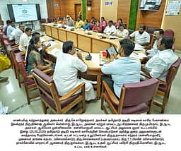 அனைத்து கிராமங்களுக்கும் தடையின்றி குடிநீர்: அமைச்சா் எஸ் ராஜேஷ்குமாா் அறிவுறுத்தல்