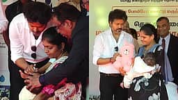 குழந்தைகளுக்கு போலியோ சொட்டு மருந்து வழங்கிய முதல்வர் விஜய்!